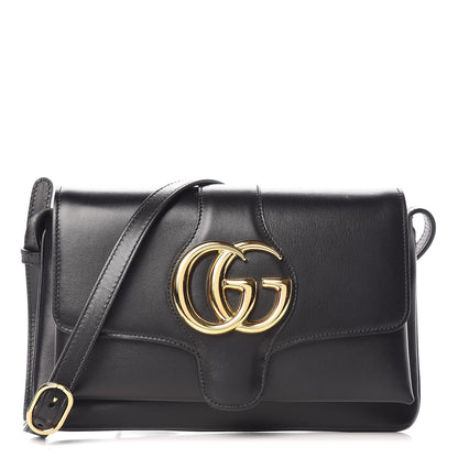 Gucci Vitello Palmellato Lux Small Arli Flap Shoulder Bag Black 1 of 7