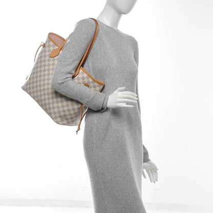 Louis Vuitton Damier Azur Neo Neverfull MM Rose Ballerine 2 of 7