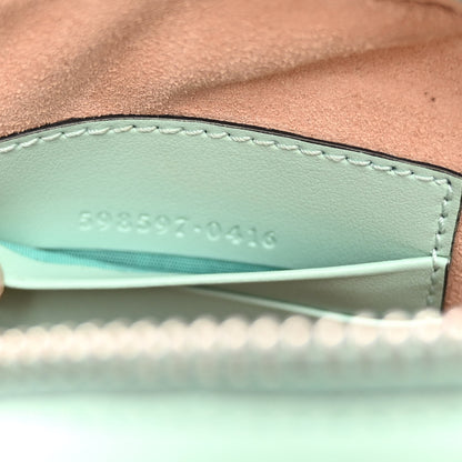 Gucci Calfskin Matelasse Mini GG Marmont Crossbody Bag Water Green 7 of 10