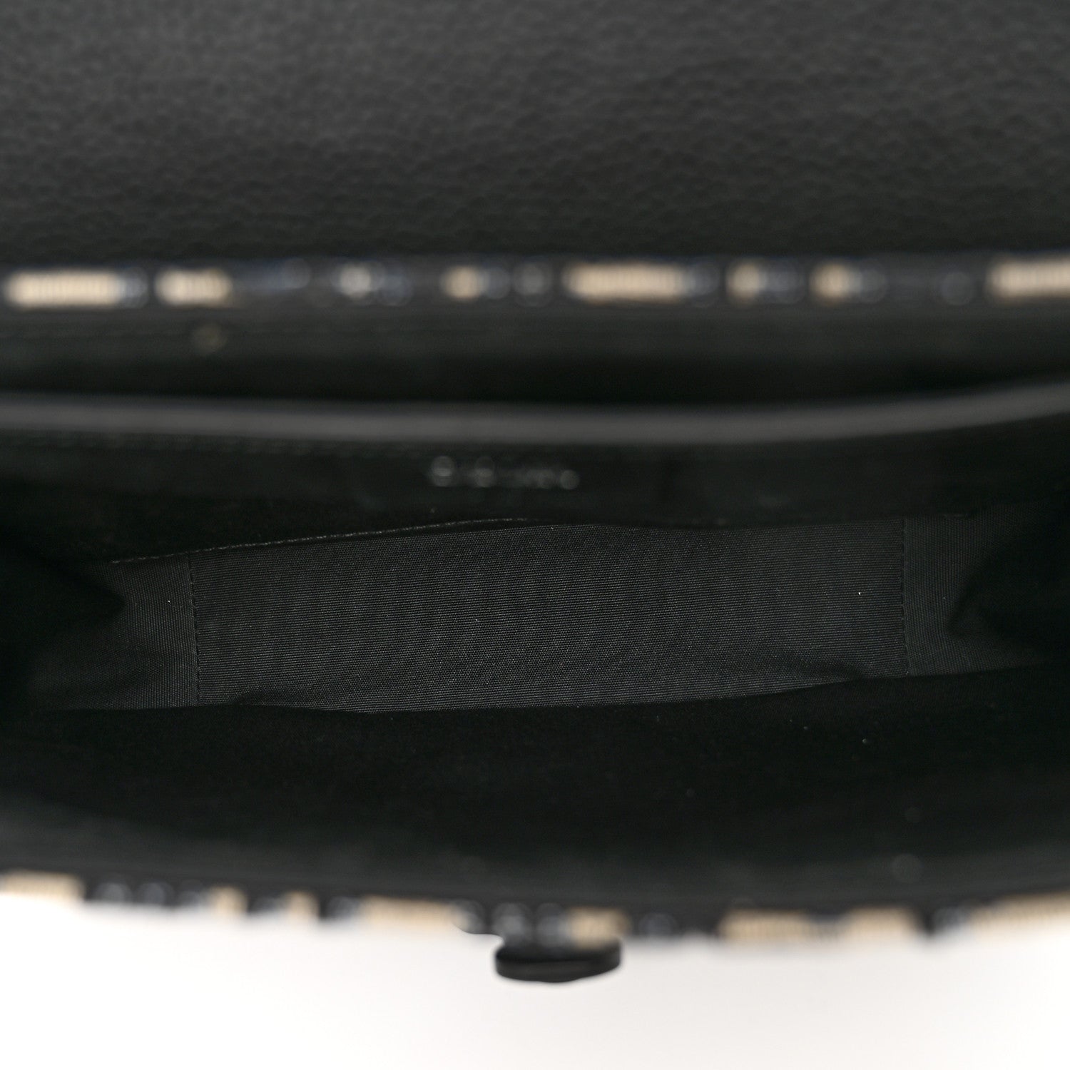 Christian Dior Grained Calfskin Oblique Saddle Messenger Black 5 of 11