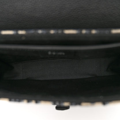 Christian Dior Grained Calfskin Oblique Saddle Messenger Black 5 of 11