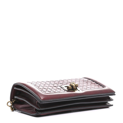 Bottega Veneta Nappa Intrecciato Olimpia Knot Clutch Red 4 of 8