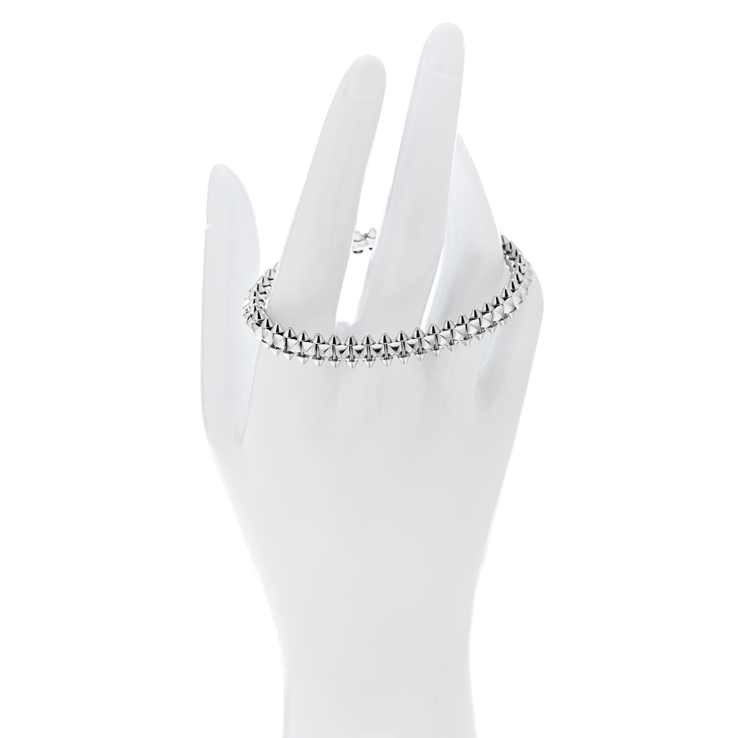18K White Gold Medium Clash De Cartier Bracelet 17