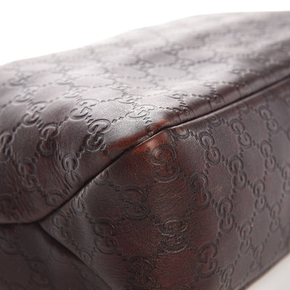 Gucci Guccissima Medium Horsebit Chain Hobo Dark Brown 8 of 13