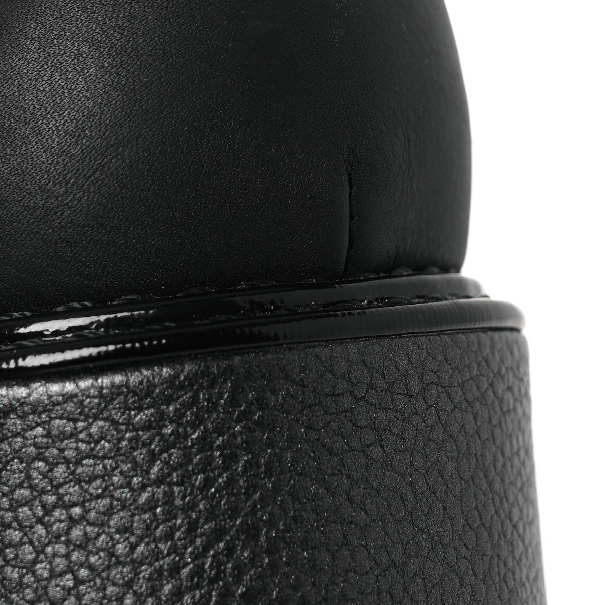 Chanel Pearly Calfskin Patent Calfskin Lace Up Combat Boots 38 Black 13 of 15