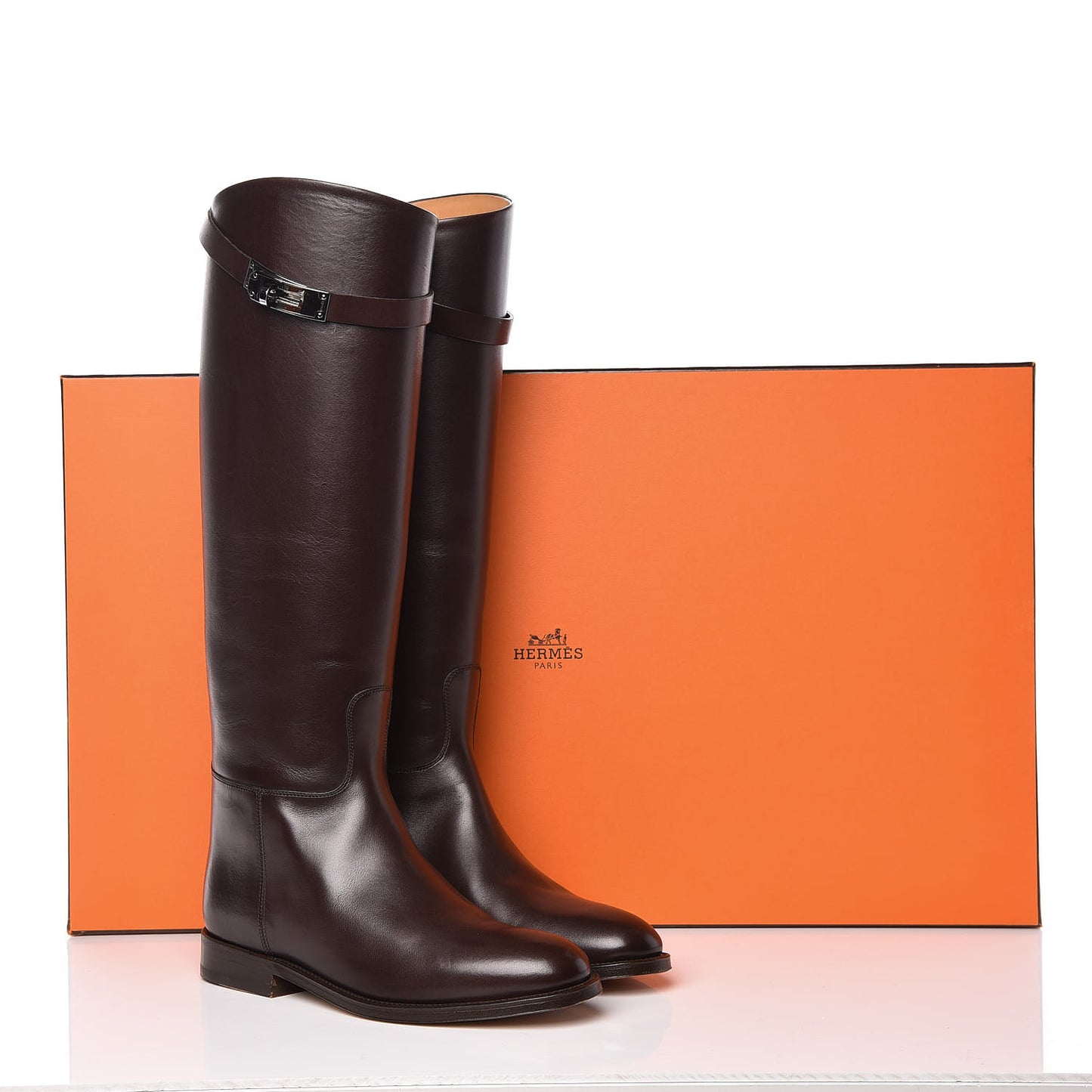 Box Kelly Jumping Boots 35.5 Chocolate