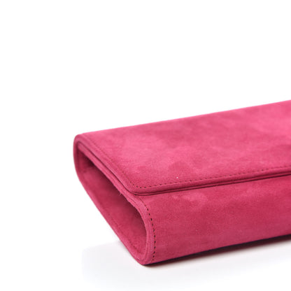 Gucci Suede Crystal GG Sparkling Clutch Pink 5 of 10