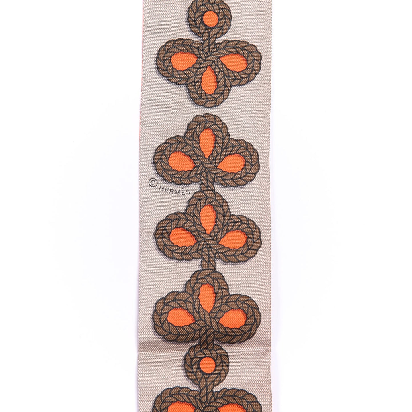 Silk Galons Et Brandebourg Twilly Orange Mastic Bronze