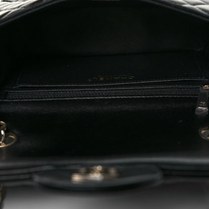 Chanel Lambskin Quilted Mini Rectangular Flap Black 5 of 10