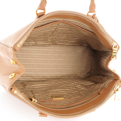 Prada Saffiano Large Galleria Double Zip Tote Caramel 5 of 7