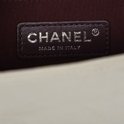 Chanel Crumpled Lambskin Small Studded Boy Flap Ecru 6 of 8