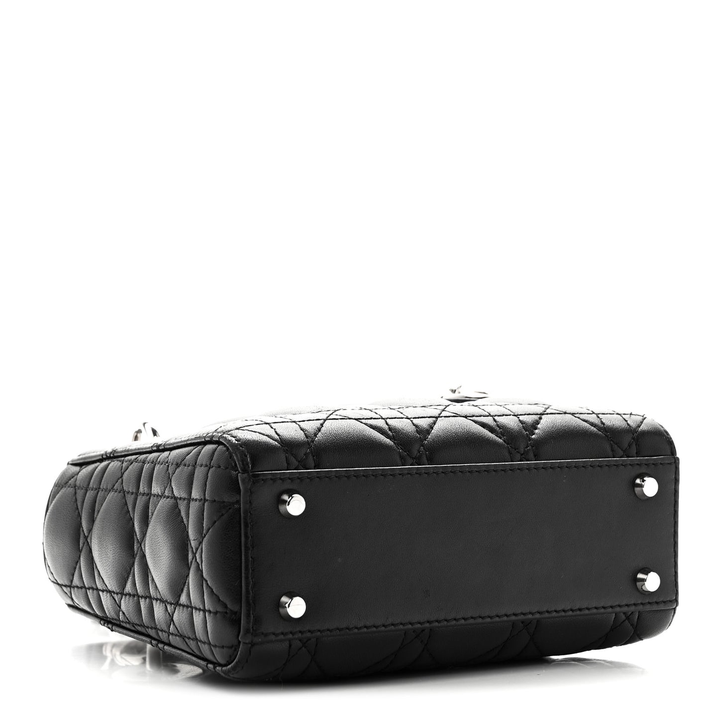 Lambskin Cannage Mini Lady Dior Black
