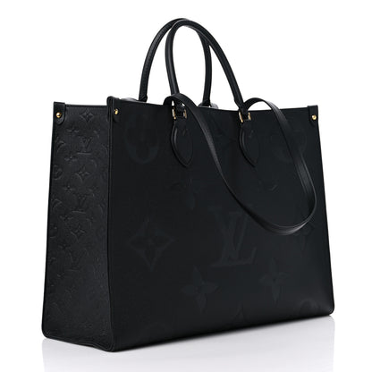 Louis Vuitton Empreinte Monogram Giant Onthego GM Black 3 of 11