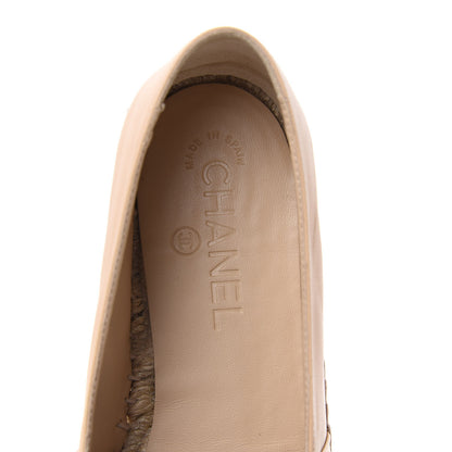 Chanel Lambskin CC Espadrilles 41 Beige Black 6 of 8