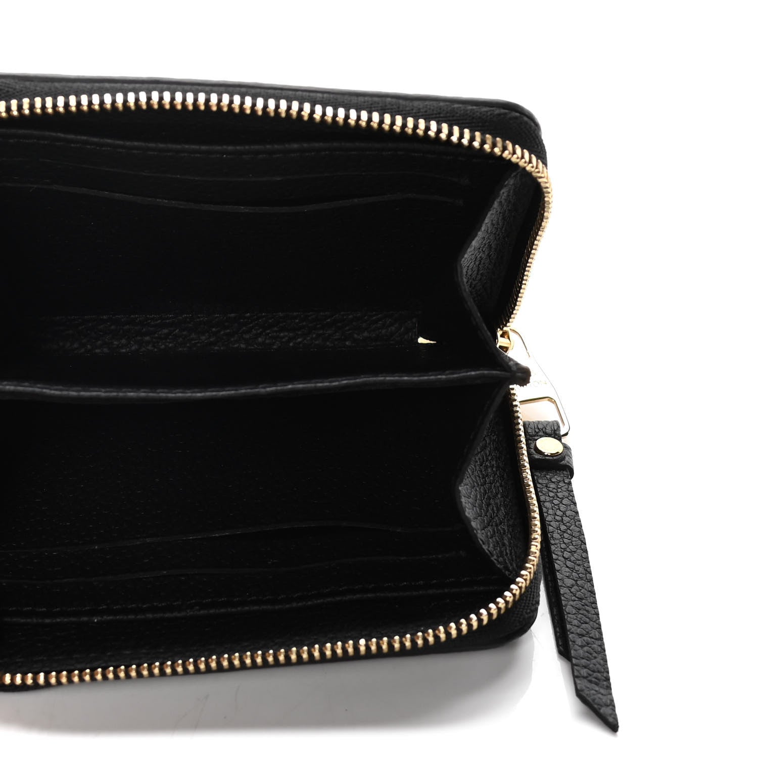 Louis Vuitton Empreinte Monogram Giant Zippy Coin Purse Black Beige 4 of 7