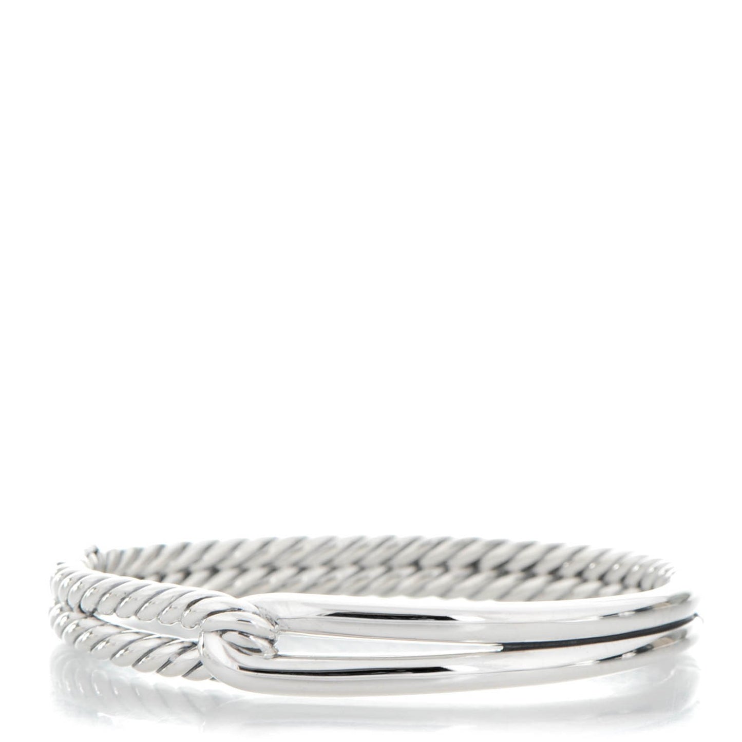 Sterling Silver 10mm Single Loop Labyrinth Bracelet