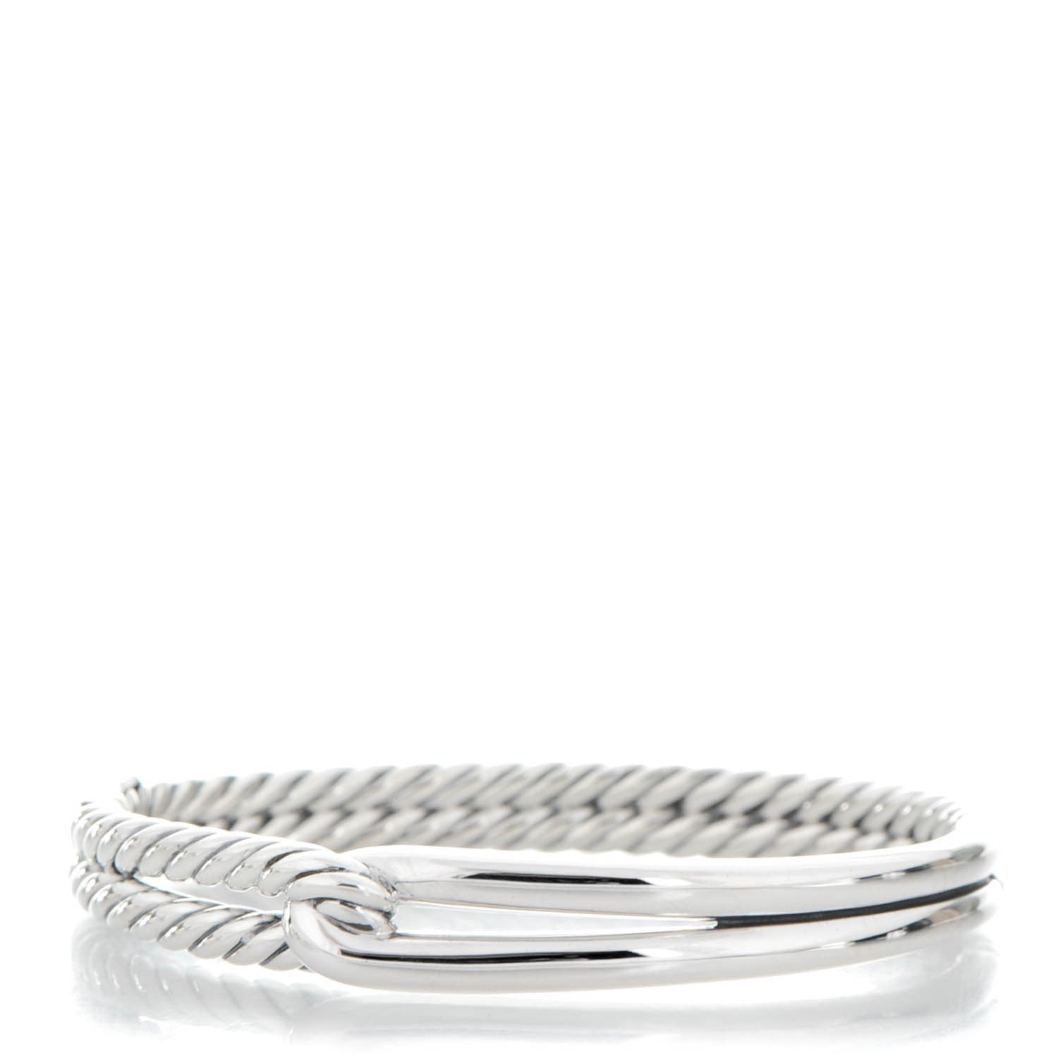 David Yurman Sterling Silver 10mm Single Loop Labyrinth Bracelet 1 of 5