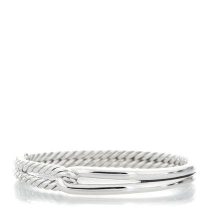 David Yurman Sterling Silver 10mm Single Loop Labyrinth Bracelet 1 of 5