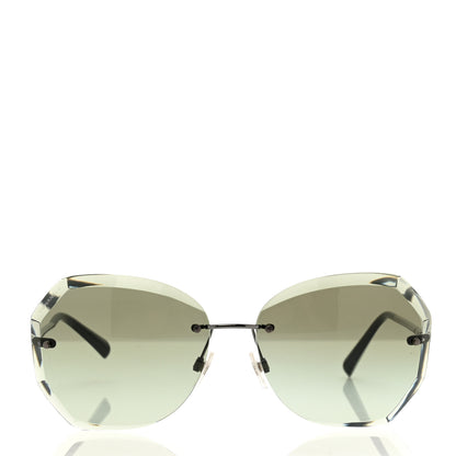 Chanel Metal Spring Round Sunglasses 4220 Gunmetal Green 2 of 6