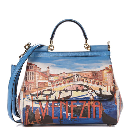 Dolce & Gabbana Dauphine Venezia Printed Medium Miss Sicily Satchel Multicolor 1 of 17