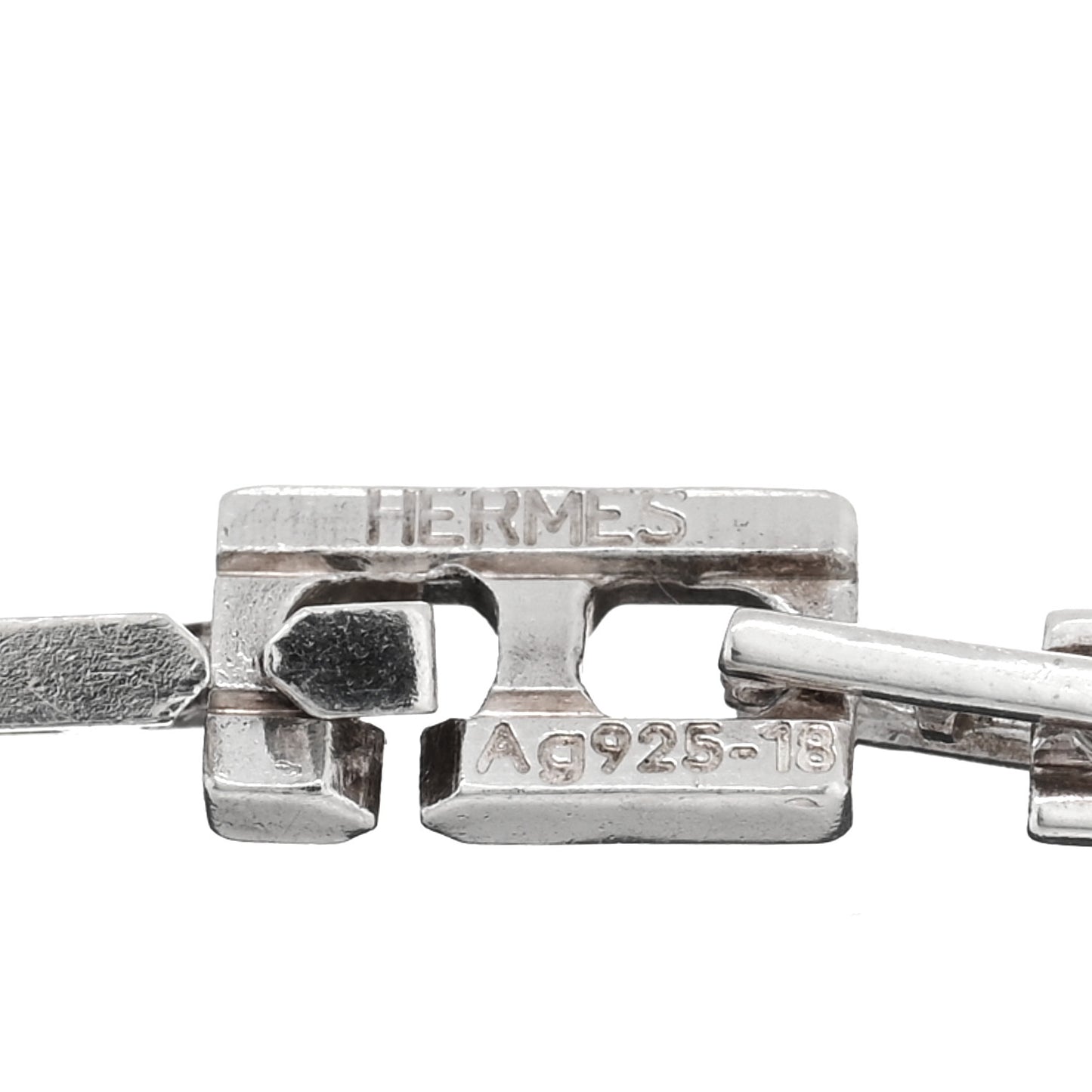 Sterling Silver H Logo Hercules Link Bracelet