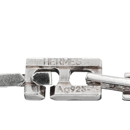Hermes Sterling Silver H Logo Hercules Link Bracelet 3 of 3