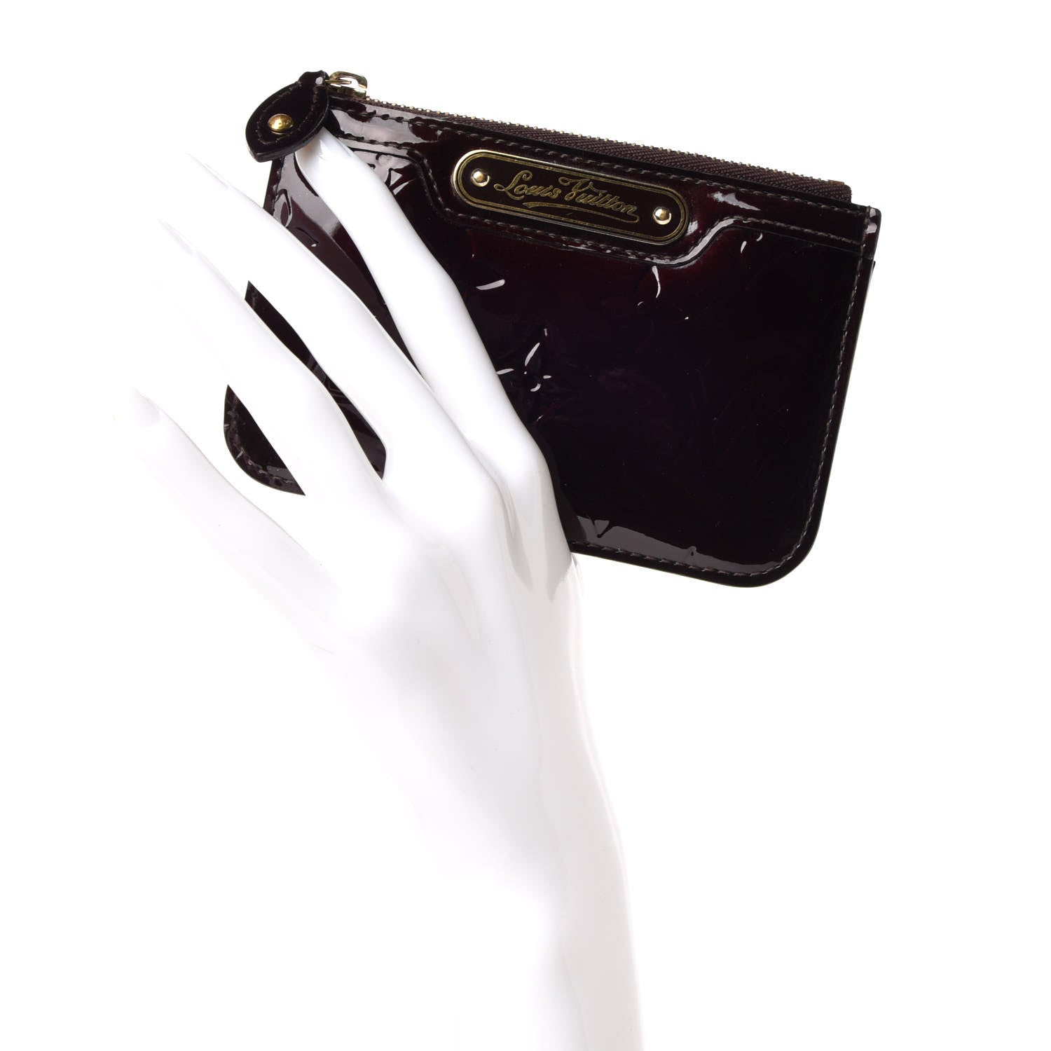 Louis Vuitton Vernis Key Pouch Amarante 2 of 7