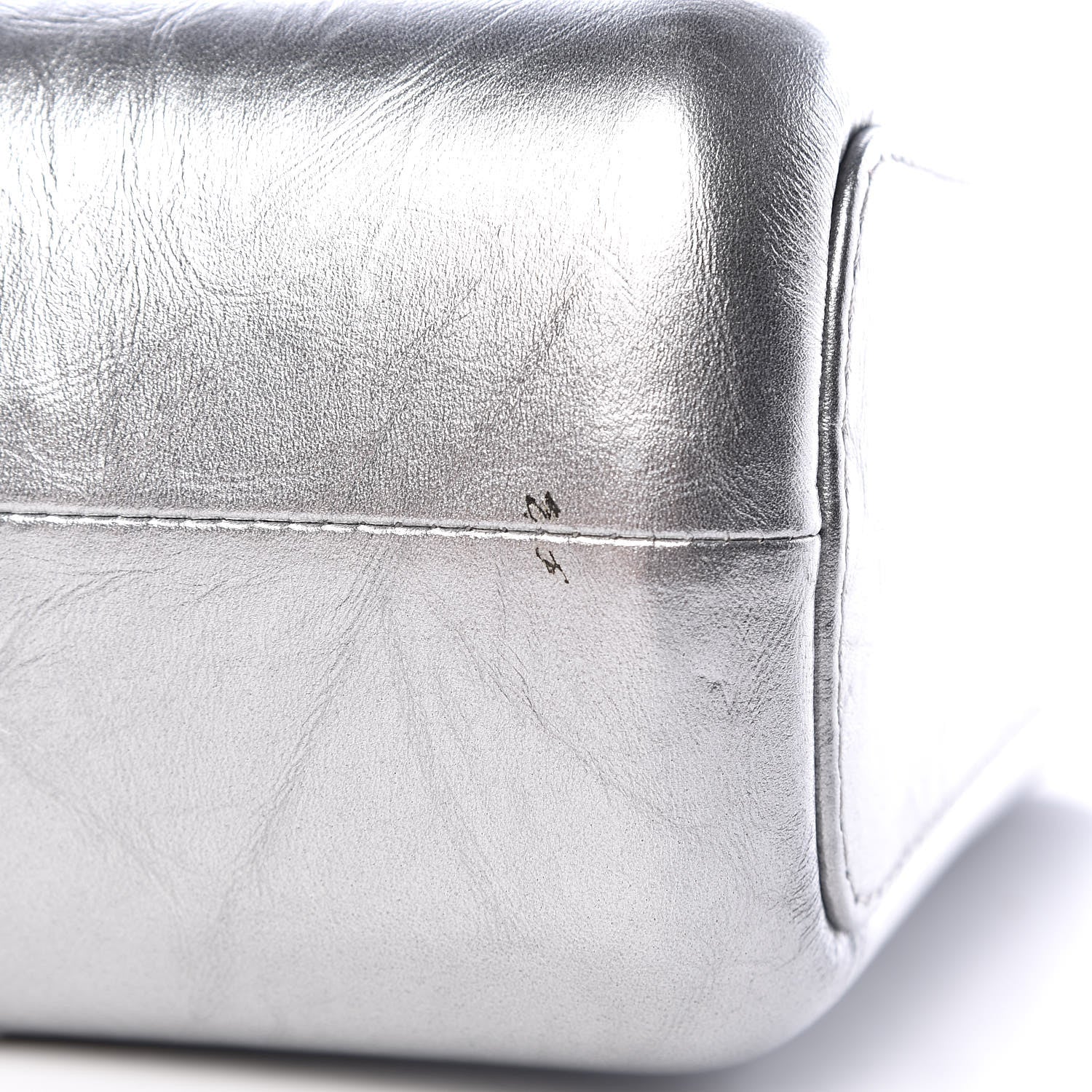 Chanel Metallic Lambskin Calfskin Quilted Medium Gabrielle Hobo Silver 11 of 11