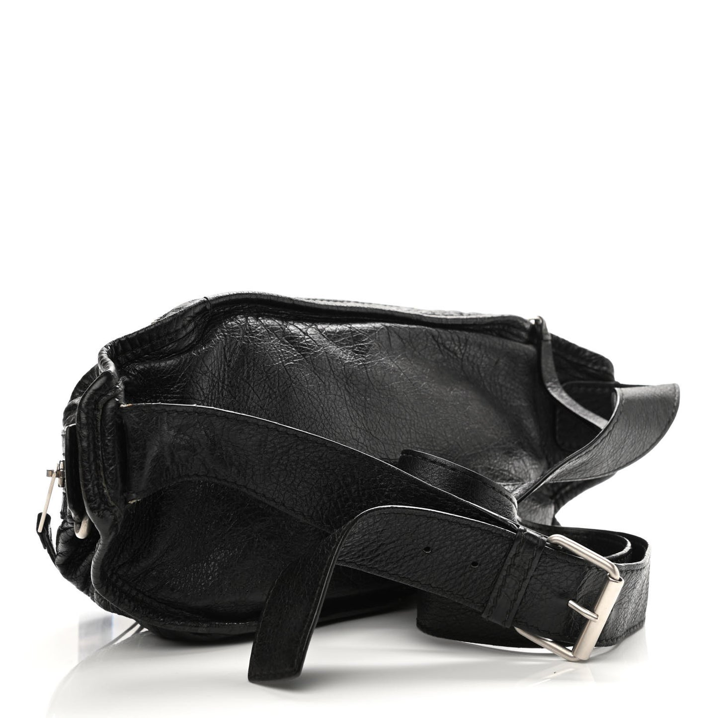 Lambskin Classic Hardware Neo Lift Hip Bag Black