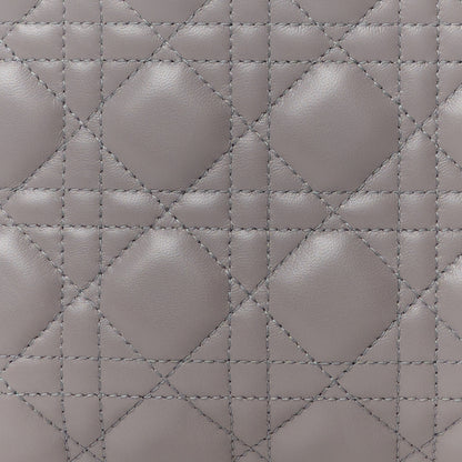Christian Dior Lambskin Cannage Medium Lady Dior Grey 8 of 10