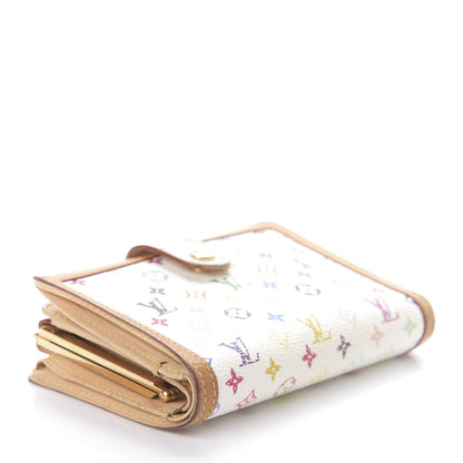 Louis Vuitton Monogram Multicolor French Purse Wallet White 4 of 6