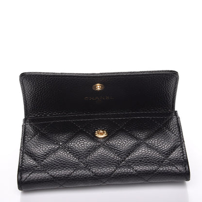 Chanel Caviar Quilted Flap Card Holder Black 5 of 11