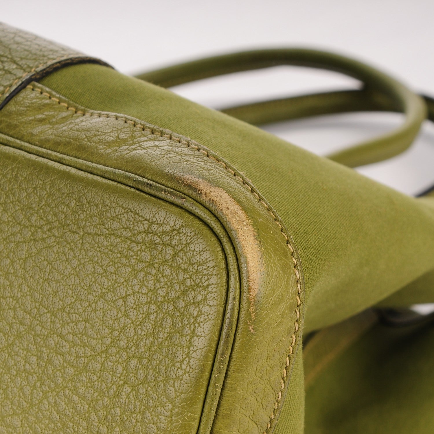 Hermes Toile Buffle Garden Party 36 MM Tote Vert Anis 8 of 11