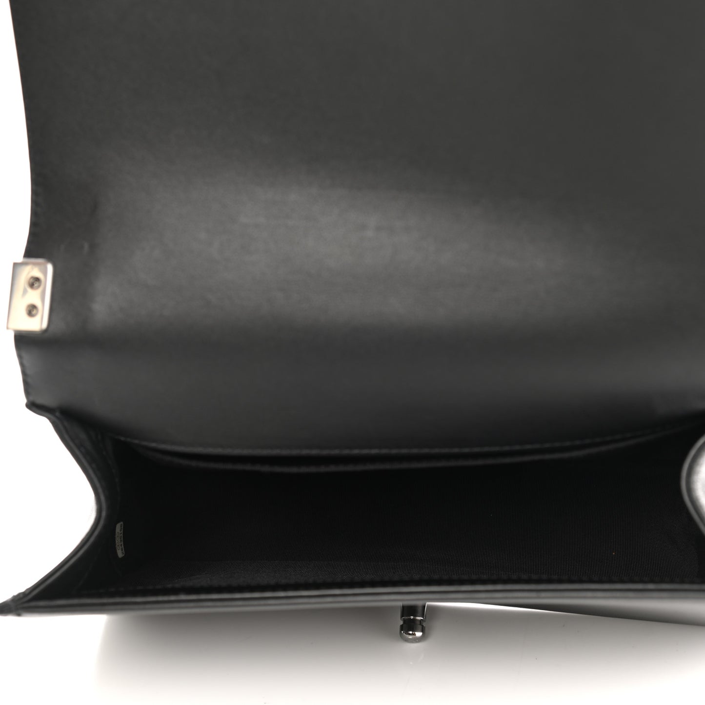 Calfskin Pearl Tweed Medium Boy Flap Black