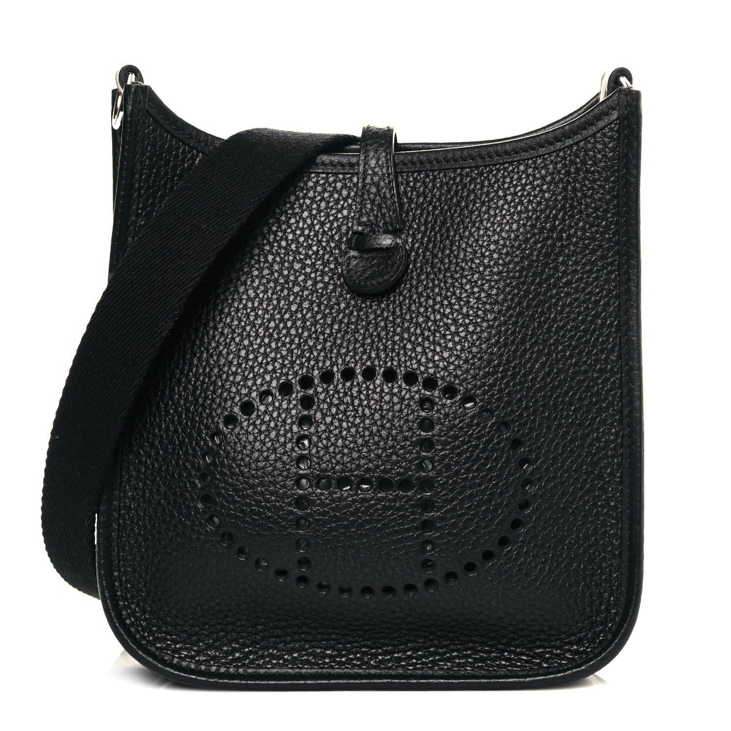 Hermes Taurillon Clemence Evelyne TPM Black 1 of 10