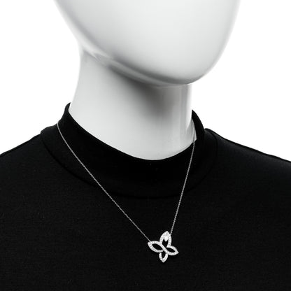 Harry Winston Platinum Diamond Infinite Lily Cluster Pendant Necklace 2 of 6