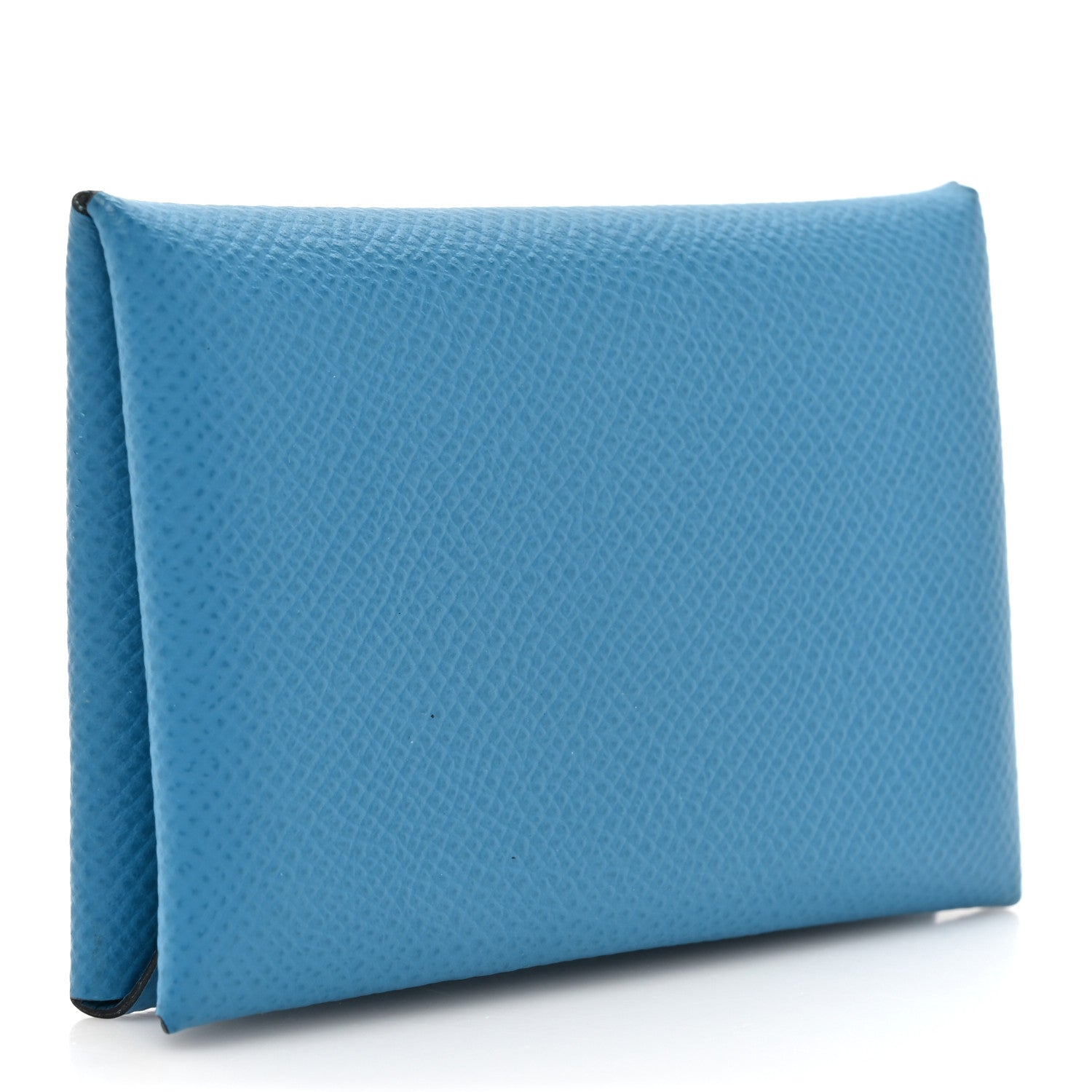 Hermes Epsom Calvi Card Case Bleu Frida 3 of 9