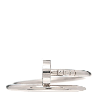 Cartier 18K White Gold Small Juste Un Clou Ring 55 7.25 1 of 6