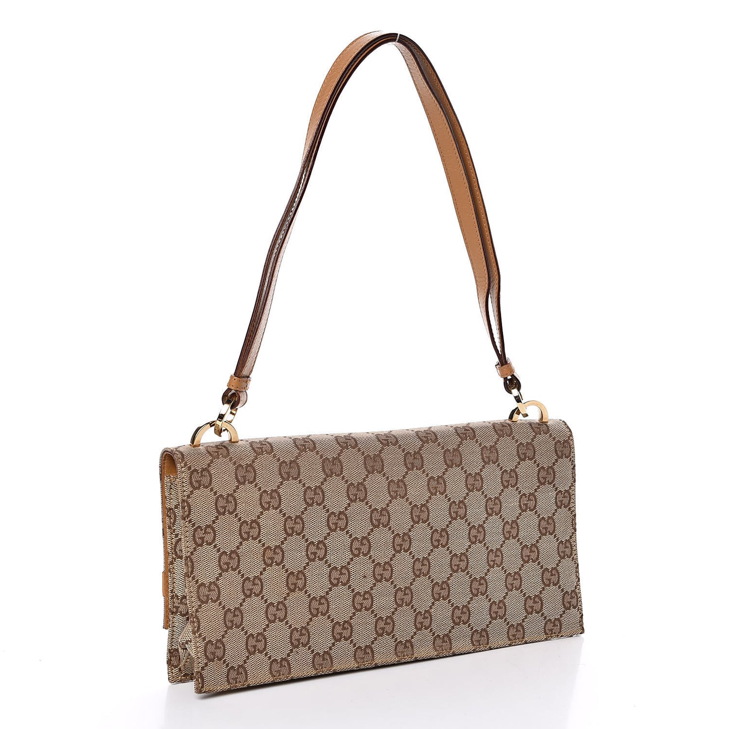 Monogram Clutch Brown