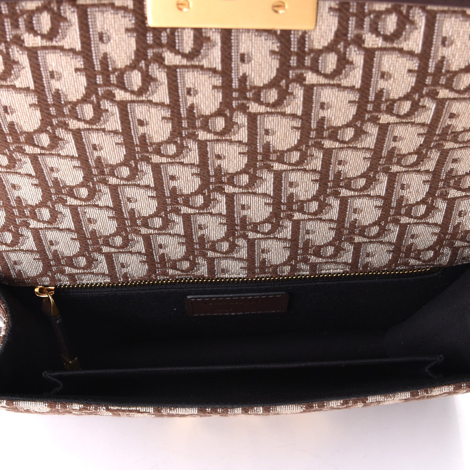 Christian Dior Oblique 30 Montaigne Flap Bag Brown 7 of 13