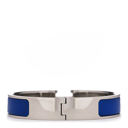 Hermes Enamel Narrow Clic Clac H Bracelet PM Bleu Royal 2 of 4