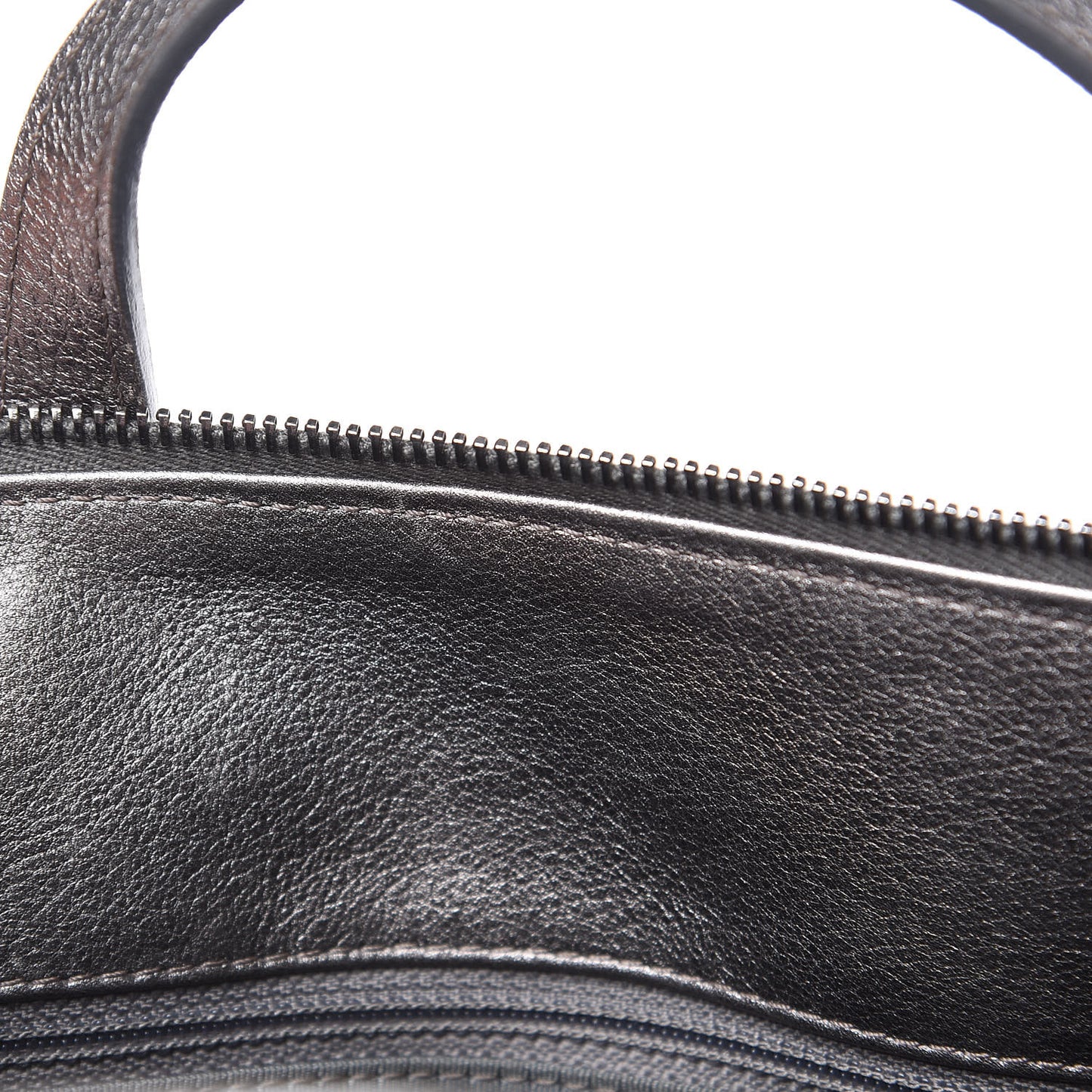 Metallic Grained Calfskin Quilted Large Casual Pocket Bowling Bag Silver