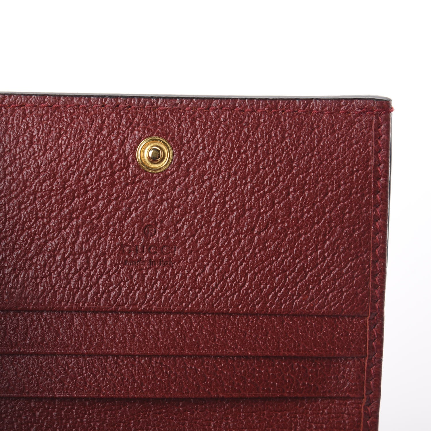 Gucci GG Supreme Monogram Flora Web Ophidia Card Case Red 5 of 5