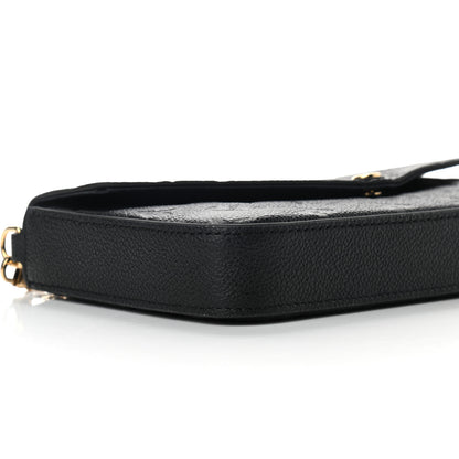 Louis Vuitton Empreinte Pochette Felicie Chain Wallet Black 8 of 9