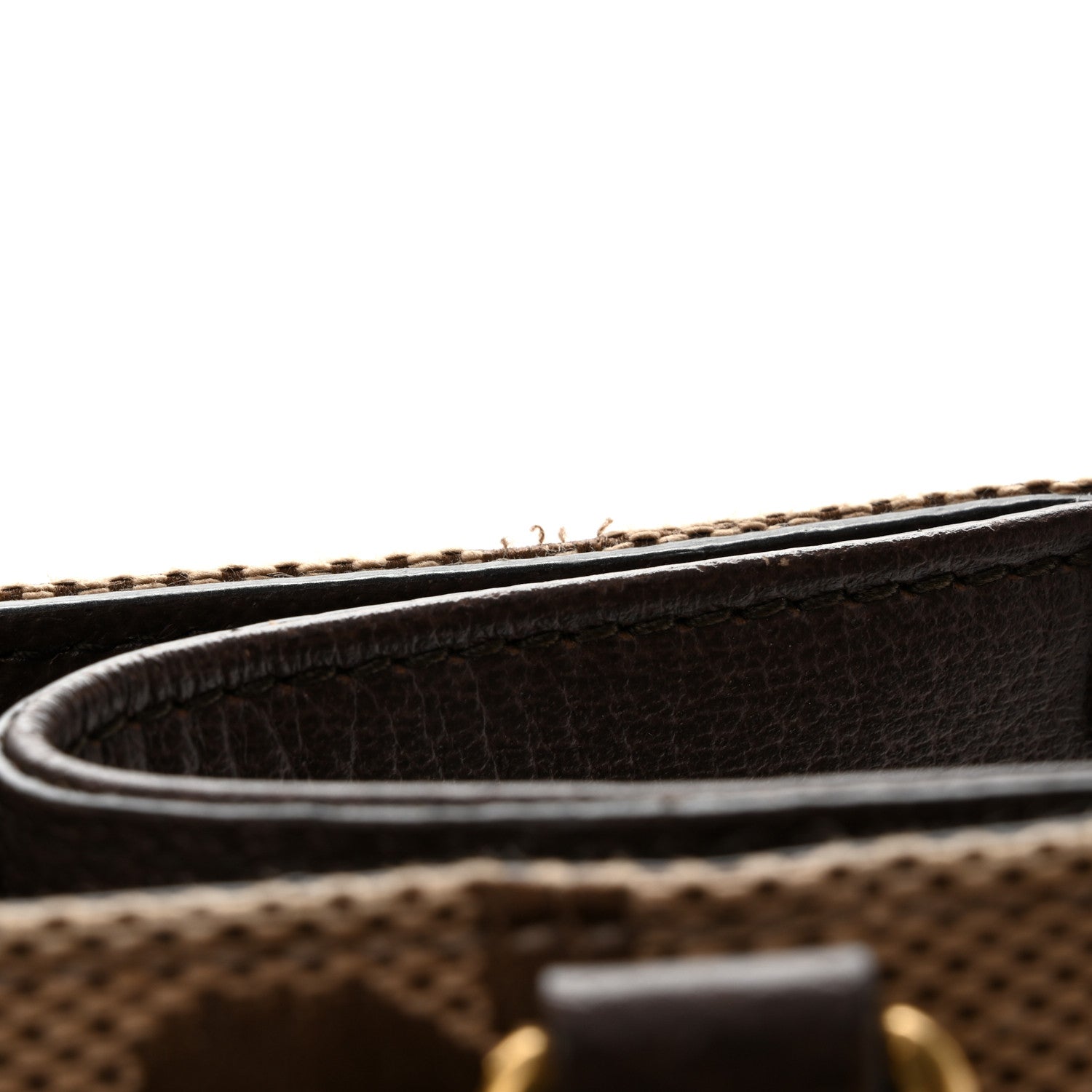 Gucci Monogram Jumbo GG Textured Dollar Calfskin Web Tote Bag Camel Ebony New Acero 15 of 15