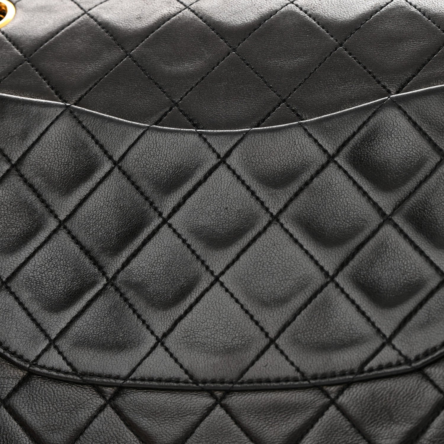 Chanel Lambskin Quilted Medium Double Flap Black 19 of 19