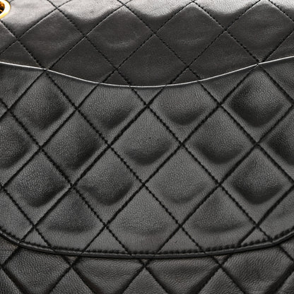 Chanel Lambskin Quilted Medium Double Flap Black 19 of 19
