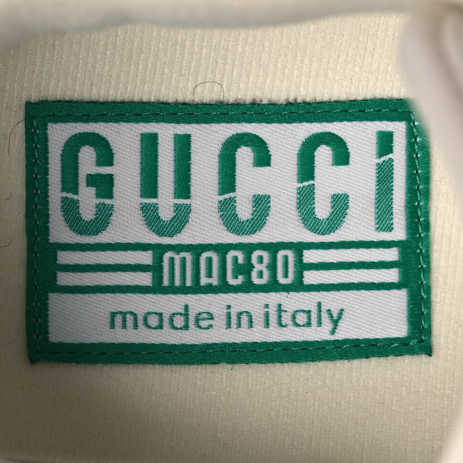 Gucci Ginza Calfskin MAC80 Womens Sneakers 38.5 Silver Off White 9 of 12