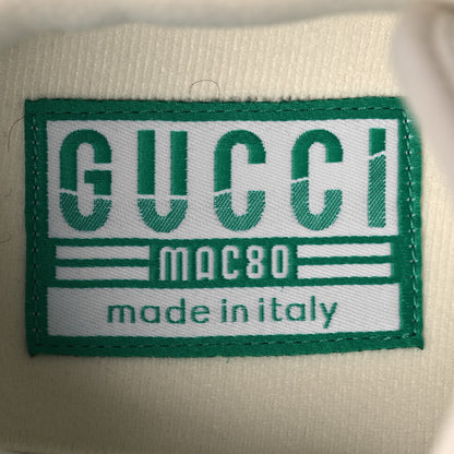 Gucci Ginza Calfskin MAC80 Womens Sneakers 38.5 Silver Off White 9 of 12