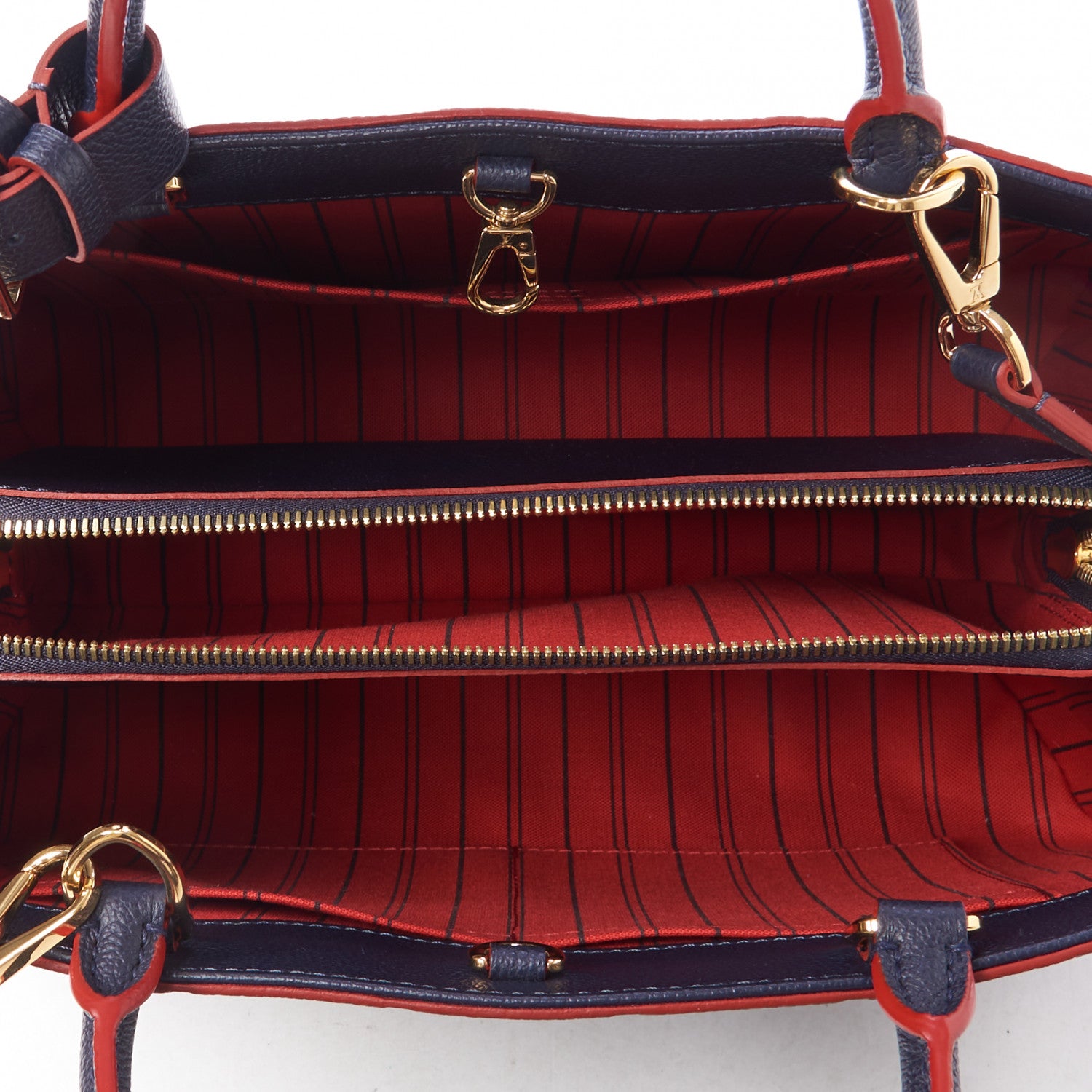 Louis Vuitton Empreinte Montaigne MM Marine Rouge 7 of 8